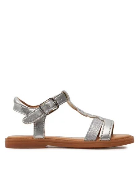 Geox Sandale J Sandal Karly Girl M Srebrna