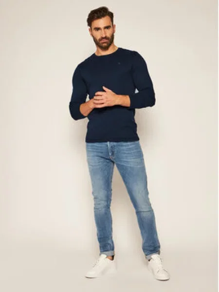 Tričko s dlouhým rukávem Tommy Jeans s dlouhými rukávy modré