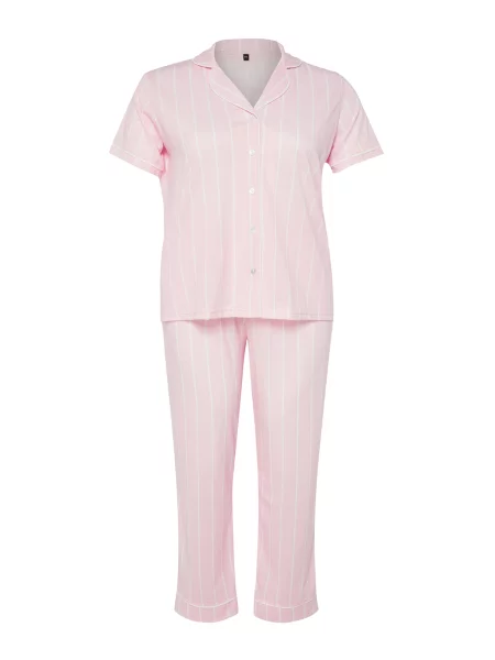 Trendyol Curve Pijama roz alb