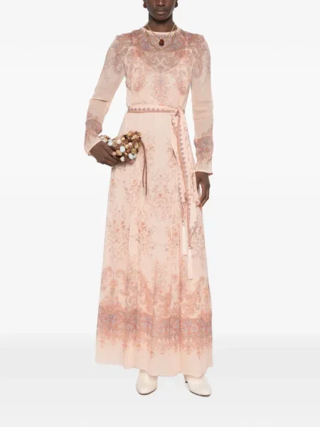 Rochie Zimmermann cu imagine cu model paisley roz