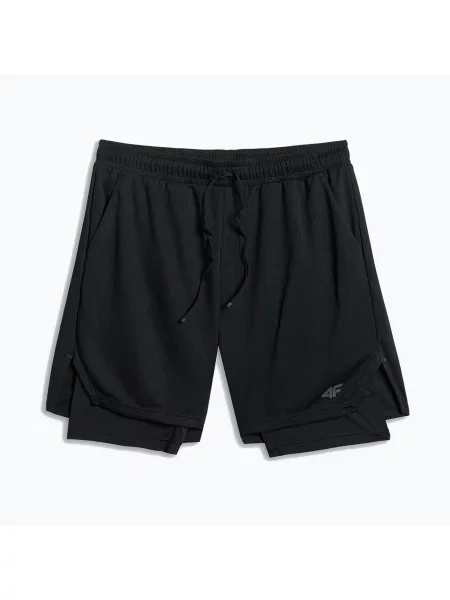 Pantaloni scurți pentru bărbați 4F Athletic FNK deep black negru