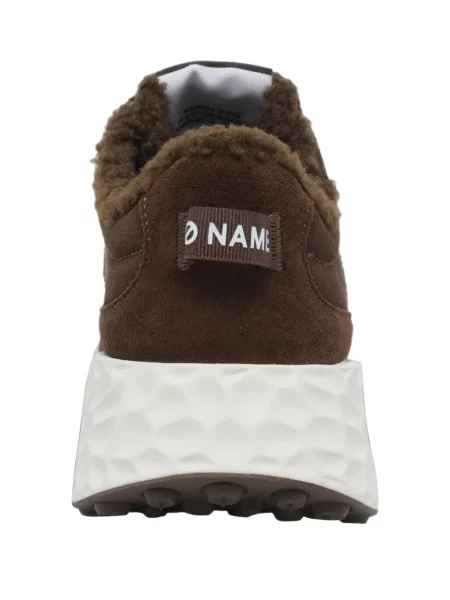 Sneakerși No Name din piele de căprioară maro