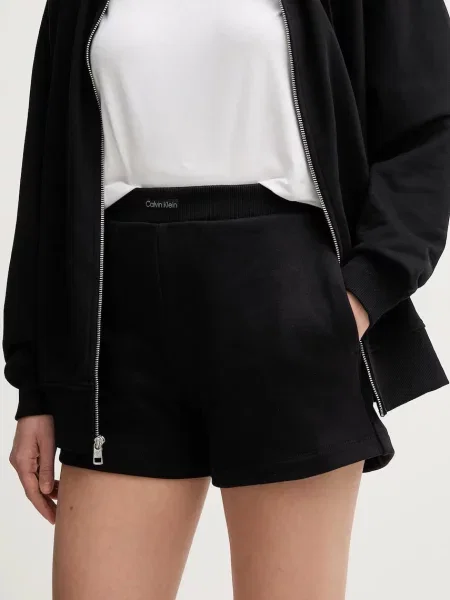 Otroške kratke hlače Calvin Klein Jeans črna