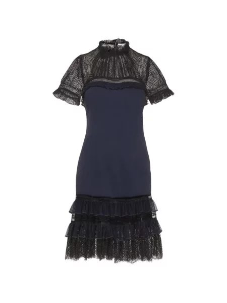 Scurt rochie mini Simkhai din tul albastru