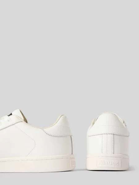 Sneakersy z prawdziwej Skóry Model Blauer białe