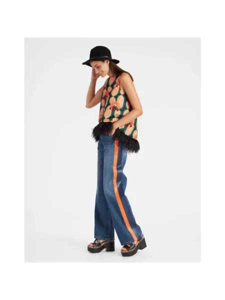 Wielobarwność top La Doublej zielony