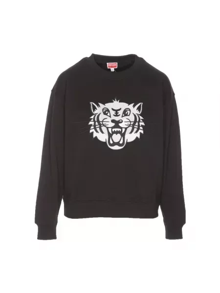 Sweter Kenzo w tygrysie prążki czarny