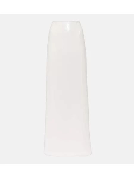 Maksi spódnica maxi Galvan w serca biała