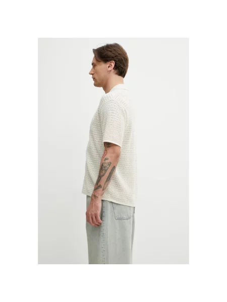 Dzianinowy sweter Represent beżowy
