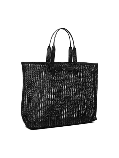 Torba Dolce And Gabbana elegancka z siateczki czarna