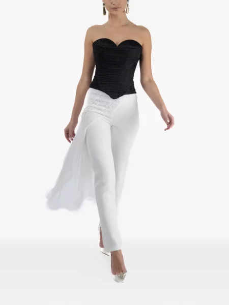 Top Monarh cu volane negru