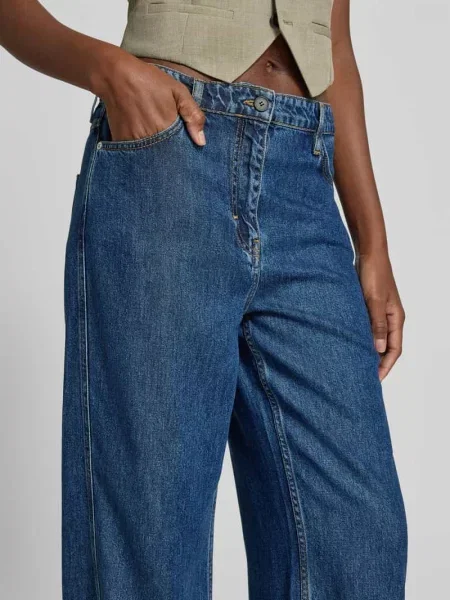 Jeans o kroju regular fit z czystego lyocellu Iro niebieskie