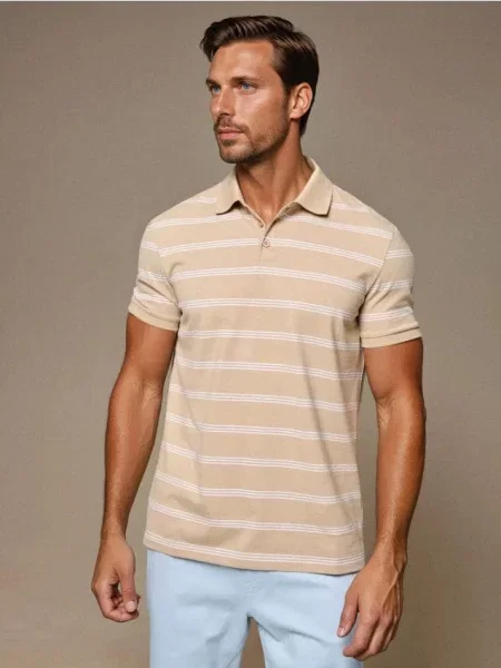 Sinsay polo w beżowy