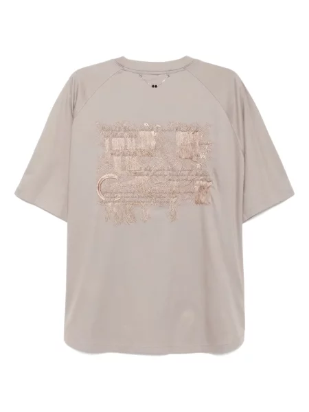 Tricou Songzio cu broderie gri