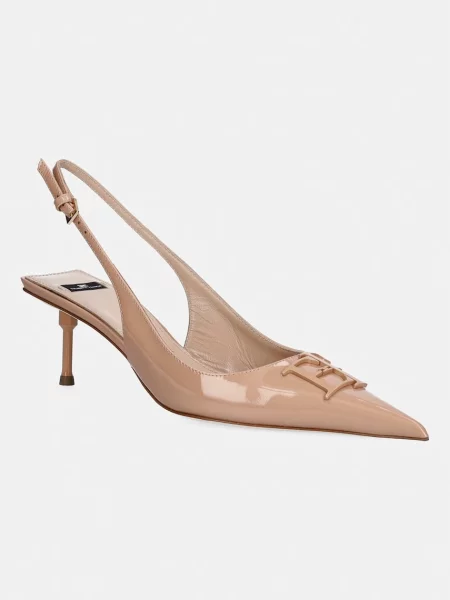 Elisabetta Franchi pantofi cu stiletto din piele bej