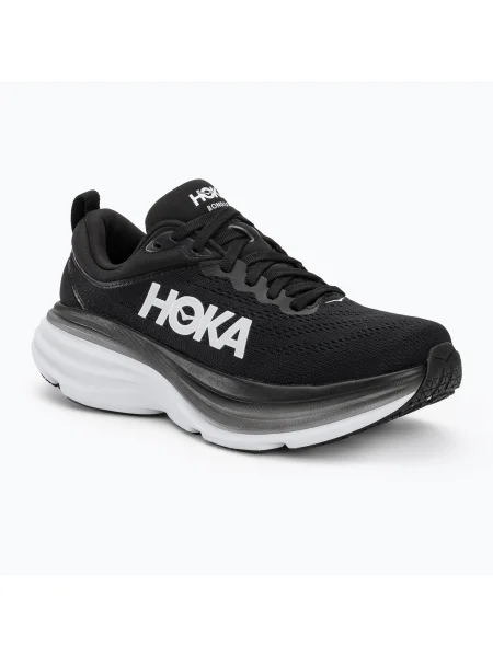 Női futócipő HOKA Bondi 8 fekete/fehér. Méret: 39 EU fehér