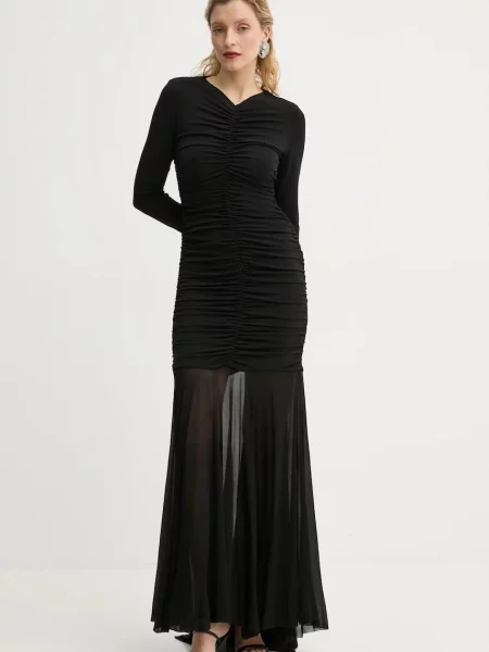 A.L.C. rochie Fawn maxi evazati negru