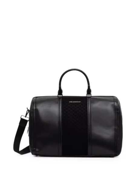 Taška Karl Lagerfeld K/Monogram s autogramem černá