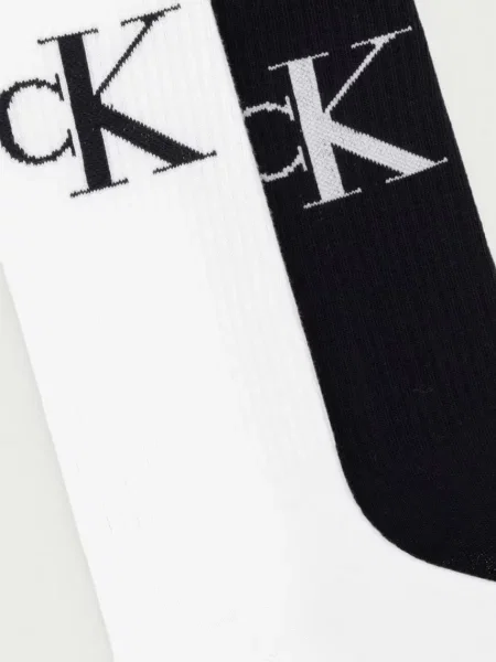 Calvin Klein nogavice z bombažem paket 6 kosov črna