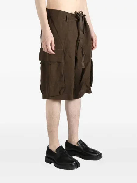 Pantaloni scurți cargo Uma Wang maro