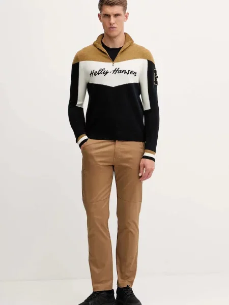 Helly Hansen sweter Apres z półgolfem czarny