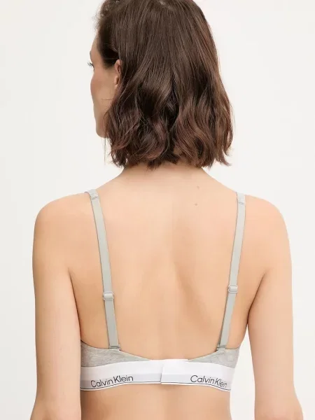 Calvin Klein Underwear Podprsenka / čierna / biela sivá