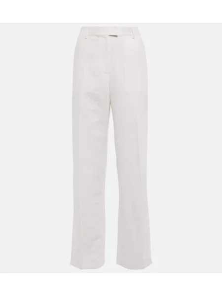 Pantaloni Aya Muse de in alb