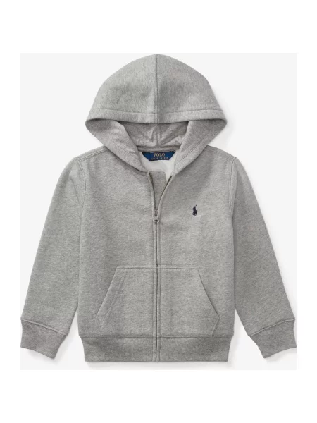 Bluza z kapturem Ralph Lauren felpa jasny dziecięce 5 szary