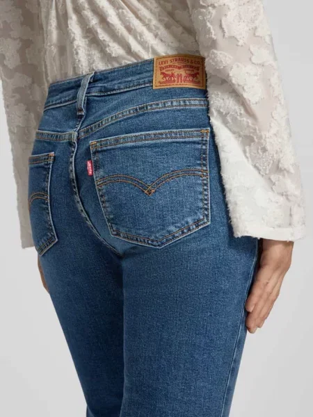 Jeansy o rozkloszowanym kroju w 5 kieszeni Model Boot' Levi's niebieskie