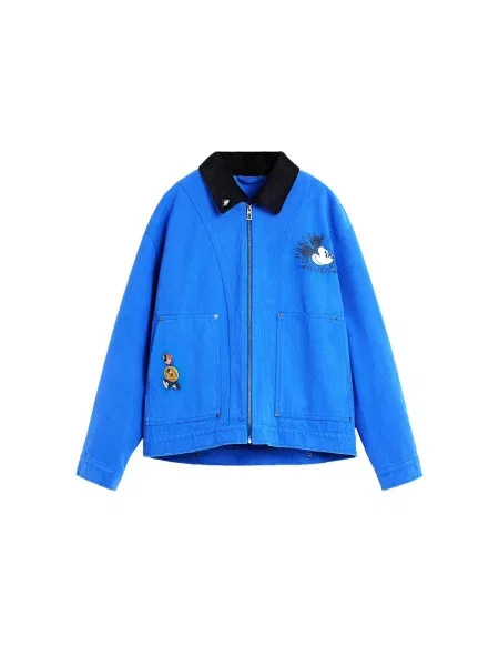 Desigual Geacă de primăvară-toamnă Mickey™ albastru / roşu închis / negru alb