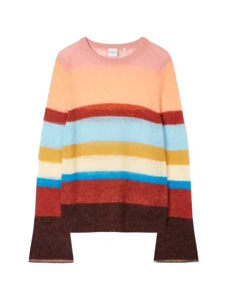Pulover Paul Smith de lână cu dungi maro