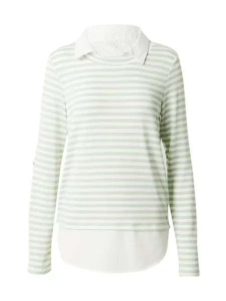 Hailys Tricou verde deschis / natural alb