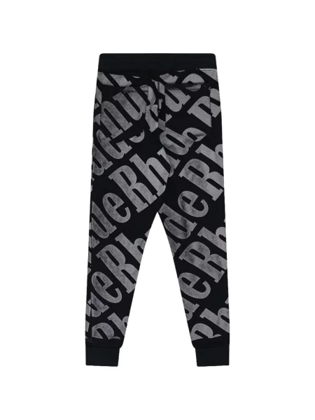 Pantaloni Rhude cu imagine alergare negru