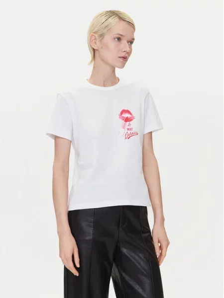 HUGO Majica Relaxed Fit bela