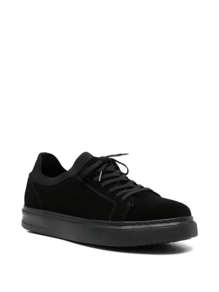 Sneakers Sergio Moretti Firenze με κορδόνια σουέντ μαύρο