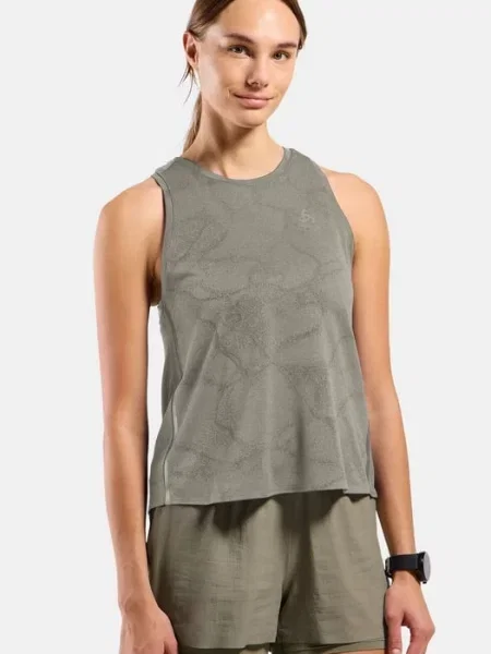 Koszulka bez rękawów Odlo ZEROWEIGHT ENGINEERED CHILLTEC Tank crew neck M szara