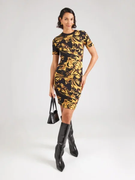 Versace Jeans Couture Rochie BAROCCO PORCELAIN negru