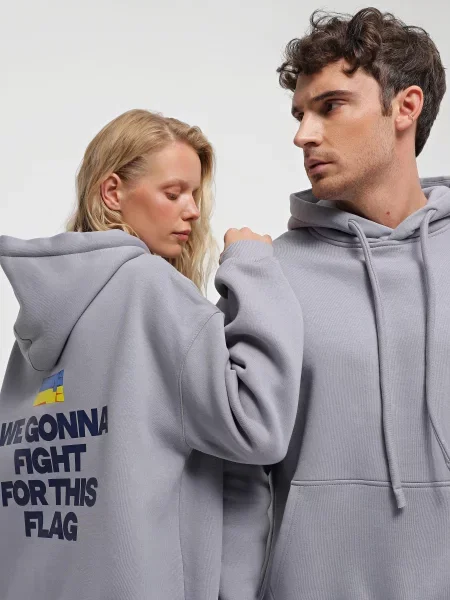 Жіноче Худі INTERTOP бавовна/еластан сірий