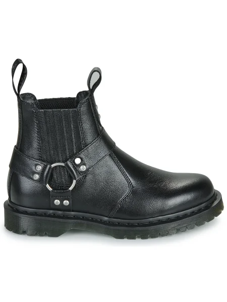 Pantofi Dr. Martens din piele cu toc plat negru