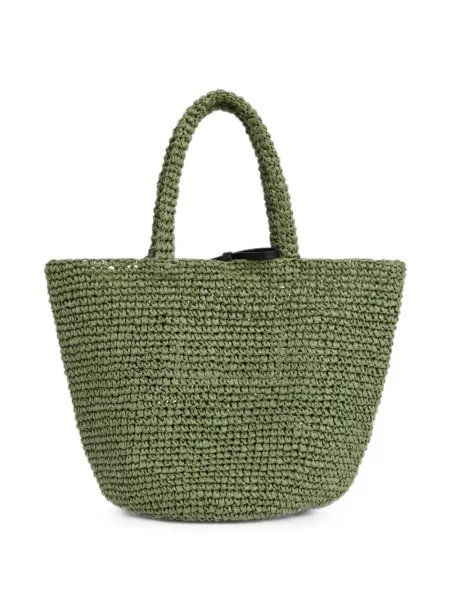 Geantă shopper Kenzo cu broderie verde