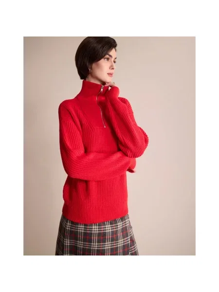 Sweter Ines De La Fressange Paris czerwony