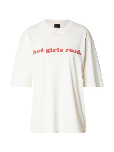 Gina Tricot Tricou ecru roz