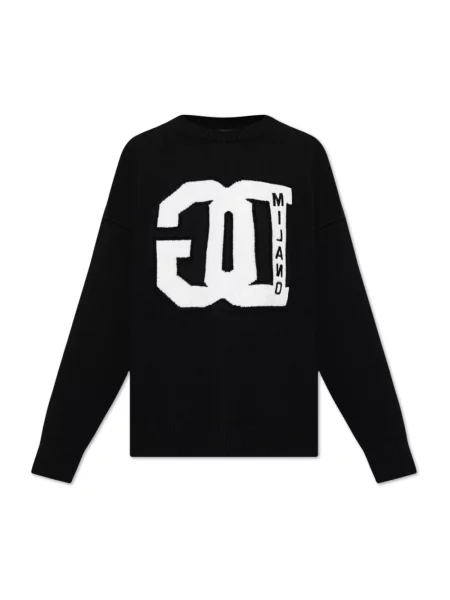 Sweter Dolce And Gabbana z logo czarny