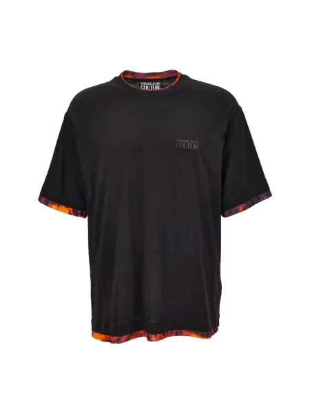 Koszulka polo Versace Jeans Couture czarna
