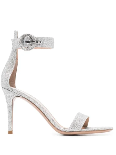 Sandale Gianvito Rossi argintiu