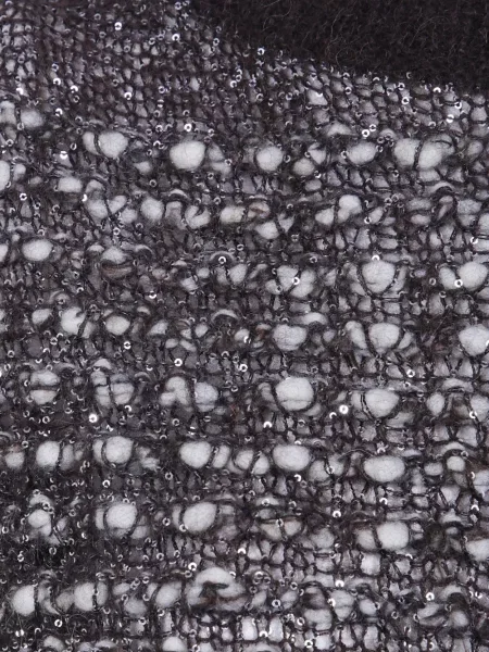 Bouclé pulover D.exterior cu paiete maro