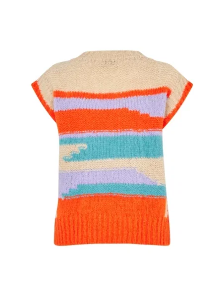 Sweter Lollys Laundry bez rękawów czerwony