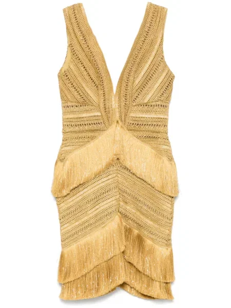 Rochie mini Patbo de costum auriu