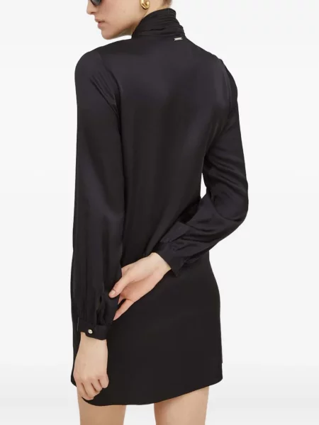 Rochie mini Liu Jo plisată de costum negru