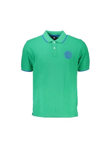 Koszulka polo North Sails z krótkim rękawem zielona